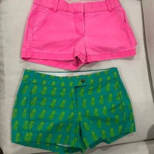 Jcrew shorts. Worn only a few times each.